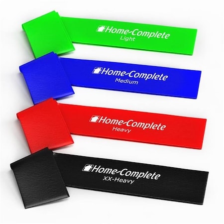 Home-Complete HC-9001 Resistance Bands Exercise Loops - Set Of 4